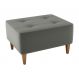 Puff Piva Suede Cinza