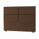 Cabeceira Solteiro Bia 90 CM Suede Marrom - D A Decor