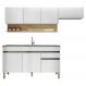 Cozinha Modulada 3 Pecas Com Balcao Pia Line Supremo Cp Freijo KTP