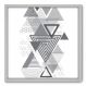 Quadro Decorativo - Triângulos - 70cm x 70cm - 177qnadb