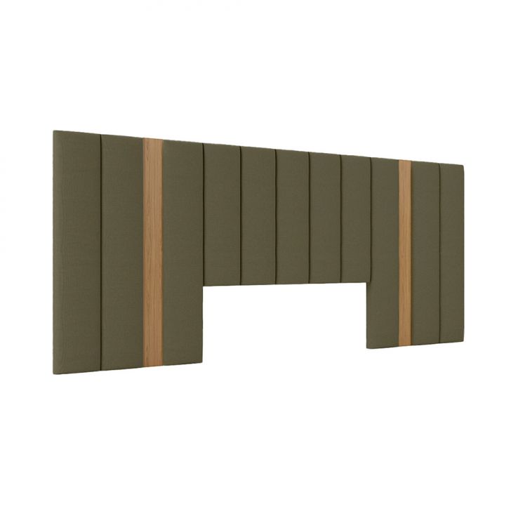 Cabeceira King Flick Freijó e Verde