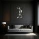 Quadro Escultura Jogador de Basquete C 120x58 Cinza