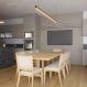 Pendente Led Cristal 28w 2800lm Bivolt em Madeira Maciça