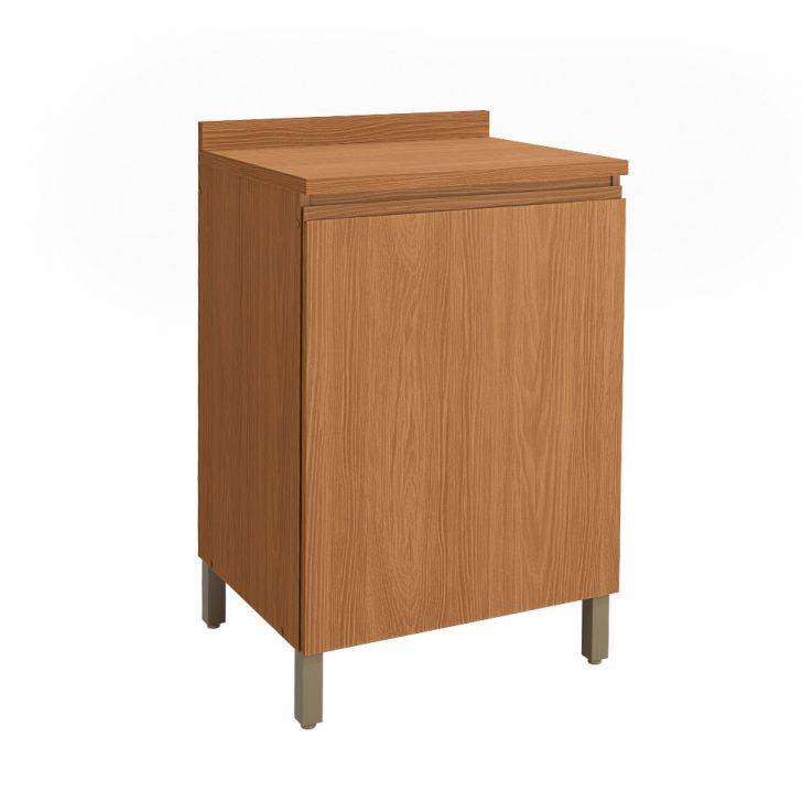 Balcão de Cozinha com Tampo Valence 1 Porta Canela 60 cm