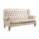 Sofá Imperador 3 Lugares Chesterfield Decoração Retrô Vintage - Courissimo Bege