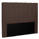 Cabeceira King 1,95m Verona Suede Marrom Café - Pallazio