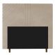 Cabeceira Cama Box Solteiro Lisboa 90cm Suede Bege - Desk Design
