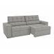 Image of Sofá 4 Lugares Retrátil e Reclinável Lanus Bouclé Cinza 250 cm KA161UP25KGKMOB