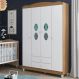 Roupeiro com 4 portas Gravata New York Branco Almendra