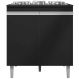 Balcão Para Cooktop Adriana 2 Portas com Tampo Preto
