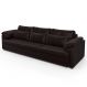 Sofá Retrátil 3 Lugares Para Sala 257cm Dijon Couro Bordô S07 - Mpozenato