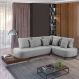 Image of Sofá 4 Lugares Paris com Apoio Lateral Linho Cinza ES745UP15KFGMOB