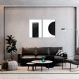Quadro Black Minimalist 142x100 2-100x70 Filete Branco