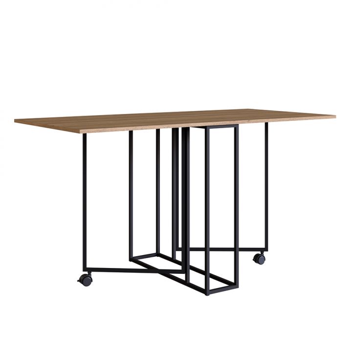 Mesa Dobrável Luke Mel e Preta