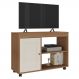 Rack Para TV 42 Pol 1P 91 cm Com Rodízios Cinamomo Off White ARLY