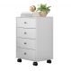 Mesa De Cabeceira 04 Gavetas Presence 9070 Branco Demobile