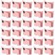 Kit 30 Suportes Porta Guardanapos De Papel Para Mesa Uz Rosa Quartzo