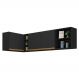 Kit Armário de Cozinha Aéreo Canto 90cm e Aéreo 150cm Veneza Multimóveis MP2149 Preto/Dourado