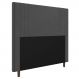 Cabeceira Cama Box Casal King Size Ferrara 193cm Suede Cinza - Desk Design