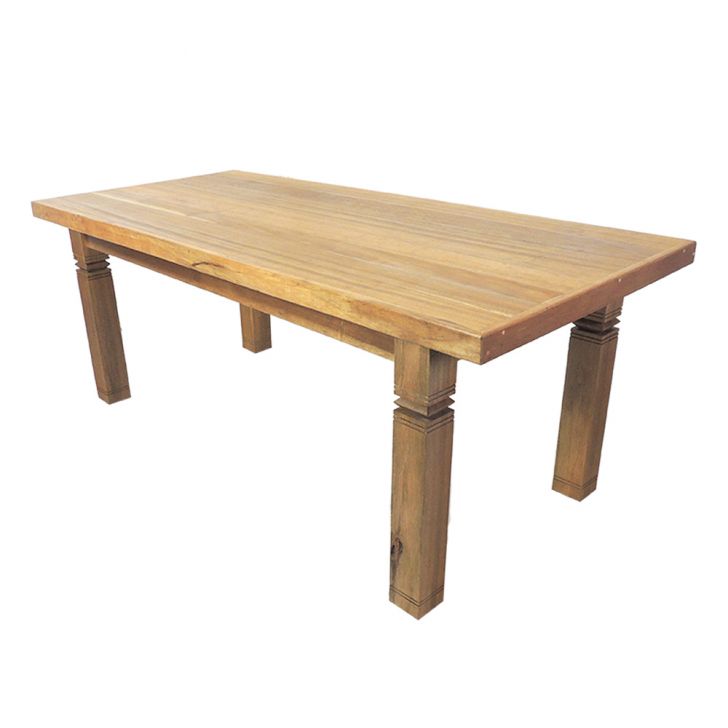 Mesa Jantar Área Gourmet Colonial Madeira Maciça 1,80M
