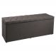 Calçadeira Recamier Baú Solteiro 0,90m Madrid Suede Cinza - Pallazio