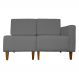 Poltrona Decorativa Alice S/Braça Direita Veludo Cinza- Montanris Decor