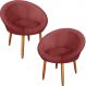 Kit 2 Poltronas moderna confortável para Sala de espera MOBLAN decor