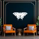 Quadro Escultura Borboleta Boho 80x43 Branco