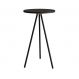 Mesa Lateral Redonda Complementos Preta 59 cm