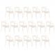 Kit 16 cadeiras design jantar cozinha Masters Allegra Creme
