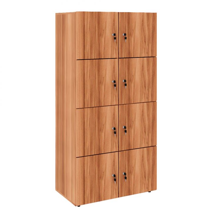 Armário Locker Duplo Module 8 PT Nogal Sevilha