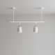 Trilho de Teto com 2 Spots Ewa Branco com Extensor 50cm