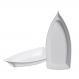 Kit com 2 Barcos para Sushi, Sashimi, Sorvete e Açai 1,2 Litros - Plastico BrancoBranco