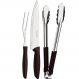 Kit Garfo Trinchante Pegador Faca Churrasco 8'' Tramontina P