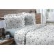 Jogo de Cama Queen 180 fios Romantique Azul Claro 4 peças Textil Lar