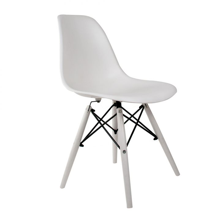 Cadeira de Jantar Charles Eames II Branca