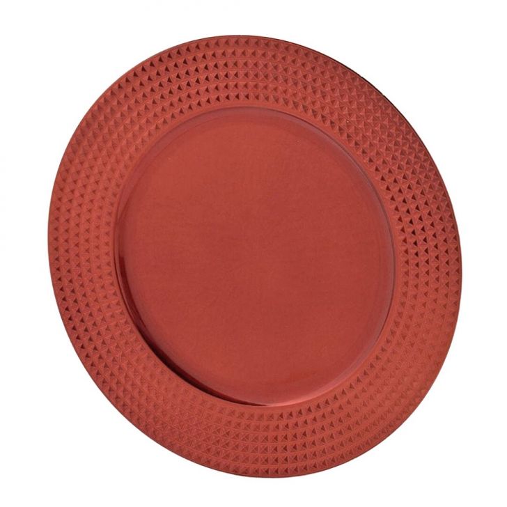 Sousplat Natalino II Vermelho