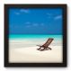 Quadro Decorativo - Praia - 22cm x 22cm - 032qnpap