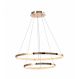 Pendente Dourado Com 2 Anéis - Hevvy