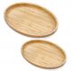 Kit 2 Bandejas de Bambu 23cm e 28cm Servir Decorar Petisquei