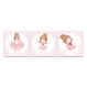Kit 3 Quadros Bailarinas Crianças Infantil Quarto Menina Mdf