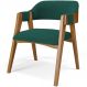 Cadeira Para Sala de Jantar e Estar Living Estofada Suran L02 Bouclê Verde - Lyam