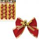Kit 96 Laços De Bolinhas Natalino Pingentes Árvore Natal 6cm
