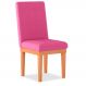 Cadeira de Jantar Alice Suede Rosa Madeira Estofados