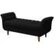 Recamier Estofado Grécia Preto 150 cm.