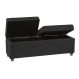 Recamier Bau Madri 1,20m Suede Grafite - Inova Decor