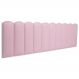 Cabeceira King Estofada Para Cama Box Kit 10 Placas Adesivas - Modelo Nuvem Courino Rosa