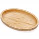 Travessa de Bambu 23x15cm Plasvale Petisqueira Bandeja Oval