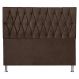 Cabeceira Queen 1,60m Paris Suede Marrom - Pallazio