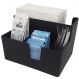 Kit 10 Suportes Sachê Porta Guardanapos Açúcar Organizadores Preto